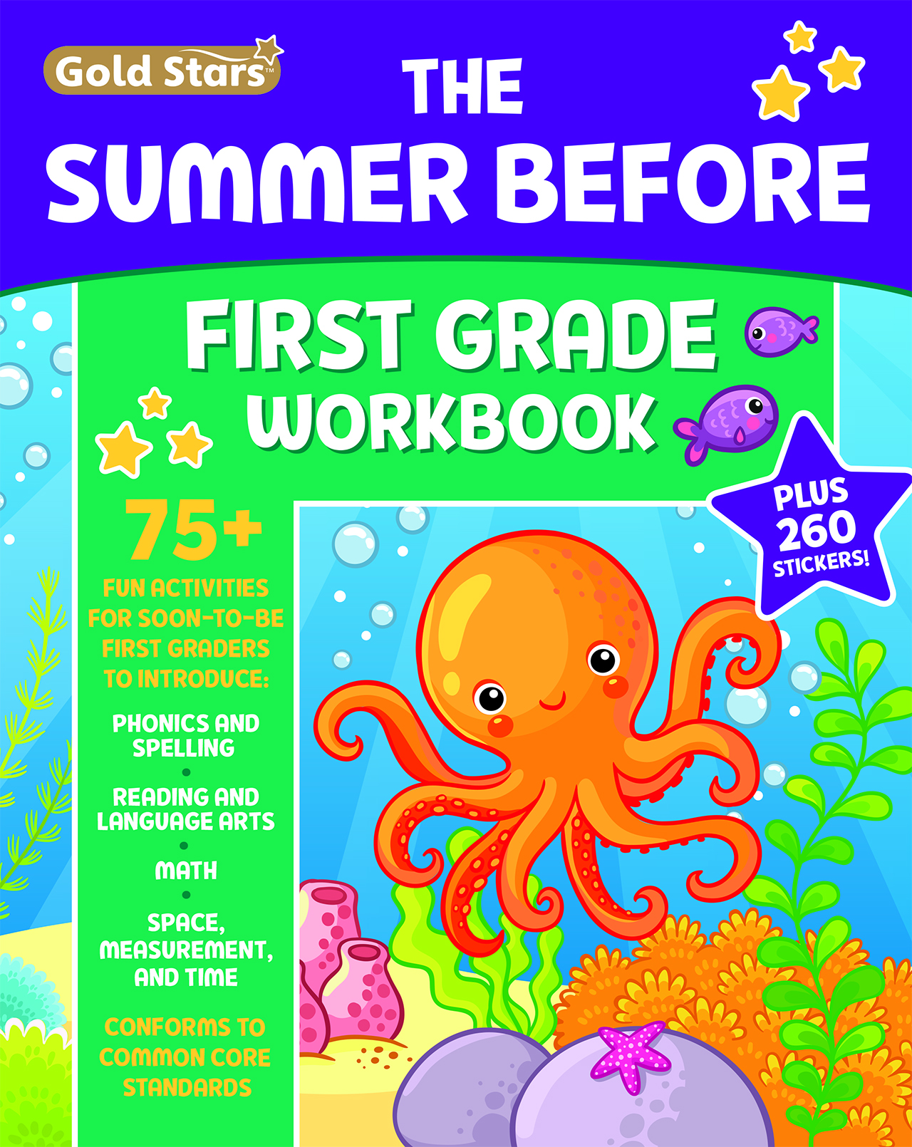 The Summer Before First Grade Workbook by Gold Stars