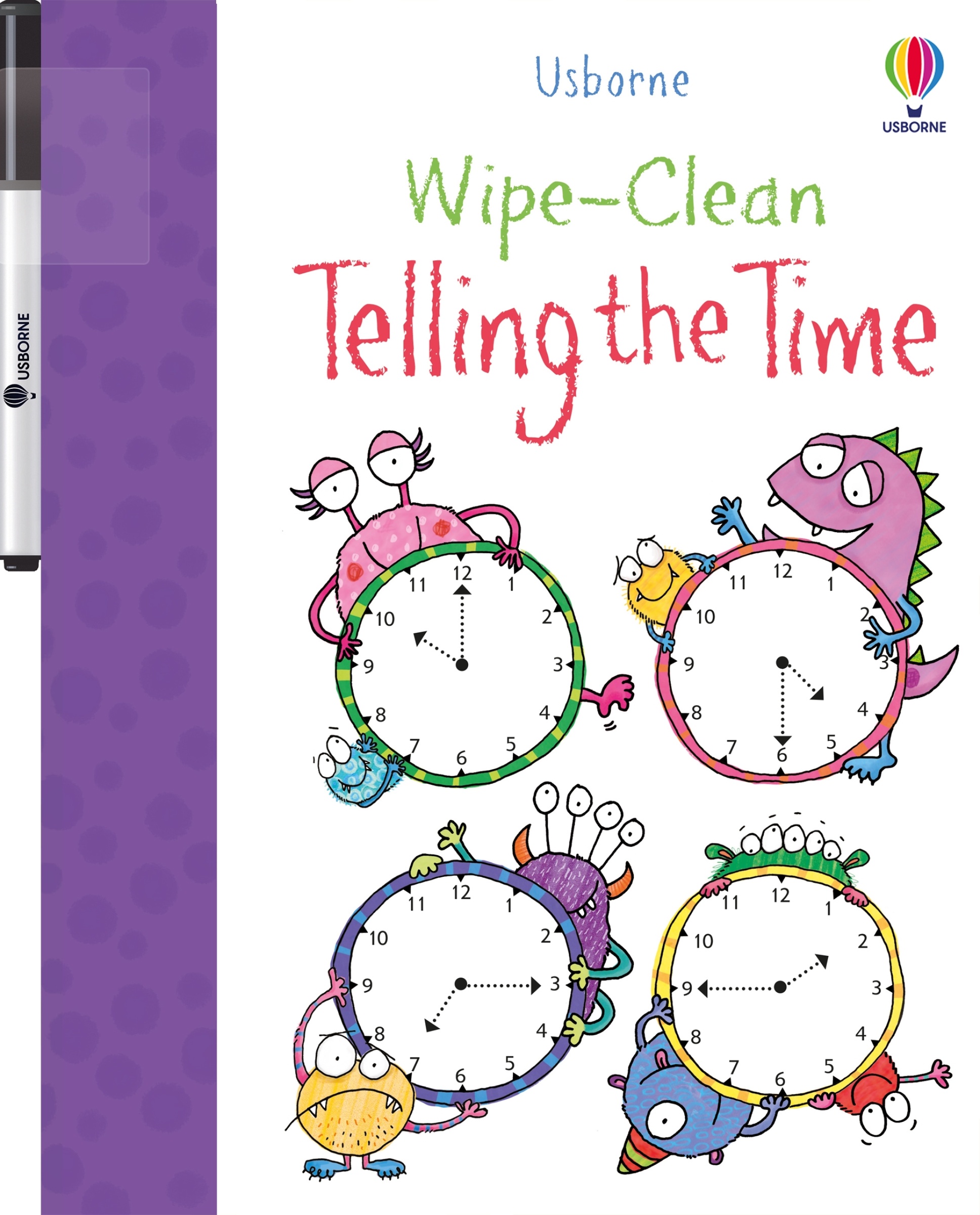 Wipe-clean Telling the Time by Jessica Greenwell