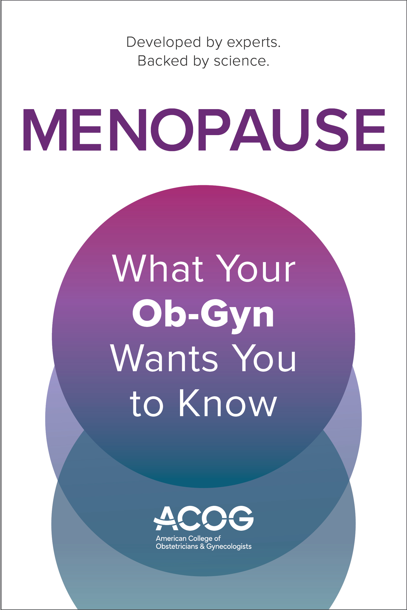 Menopause by American College of Obstetricians and Gynecologists