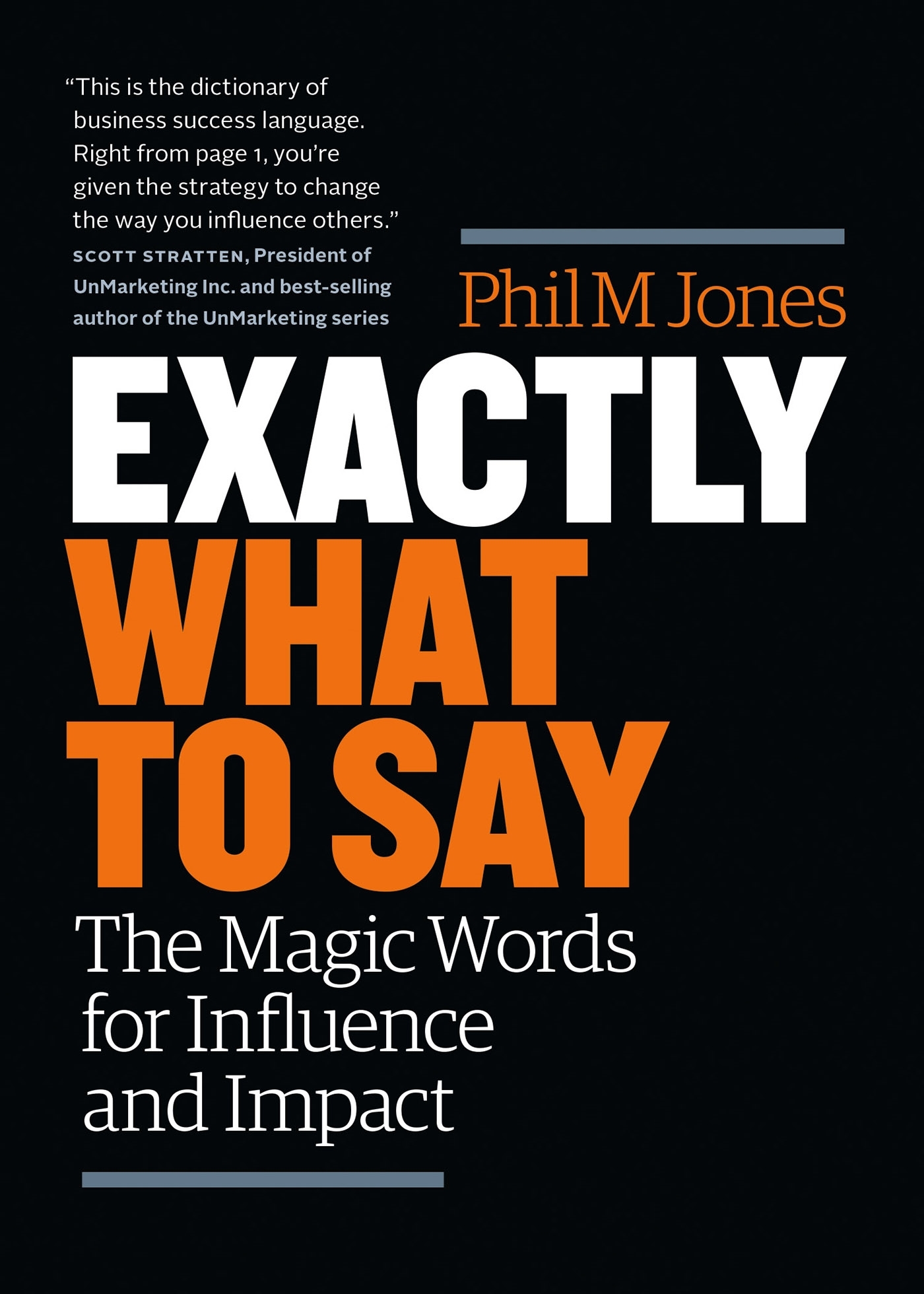 Exactly What to Say by Phil M. Jones