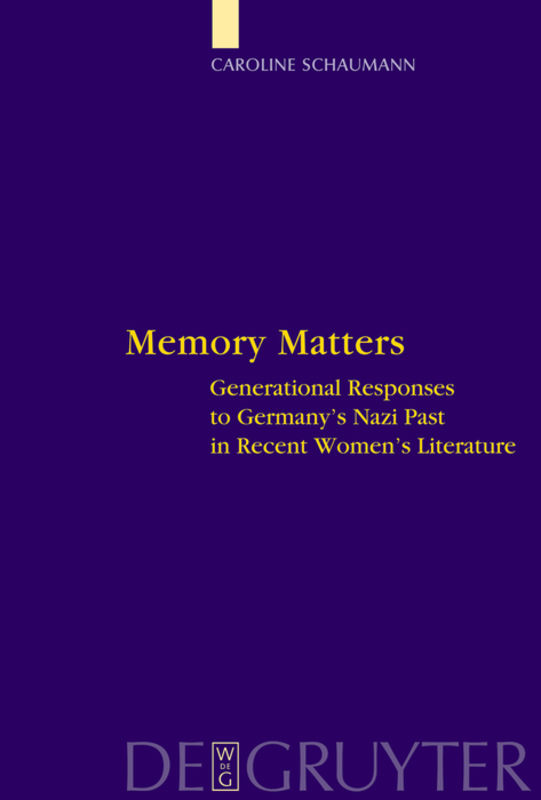 Memory Matters by Caroline Schaumann