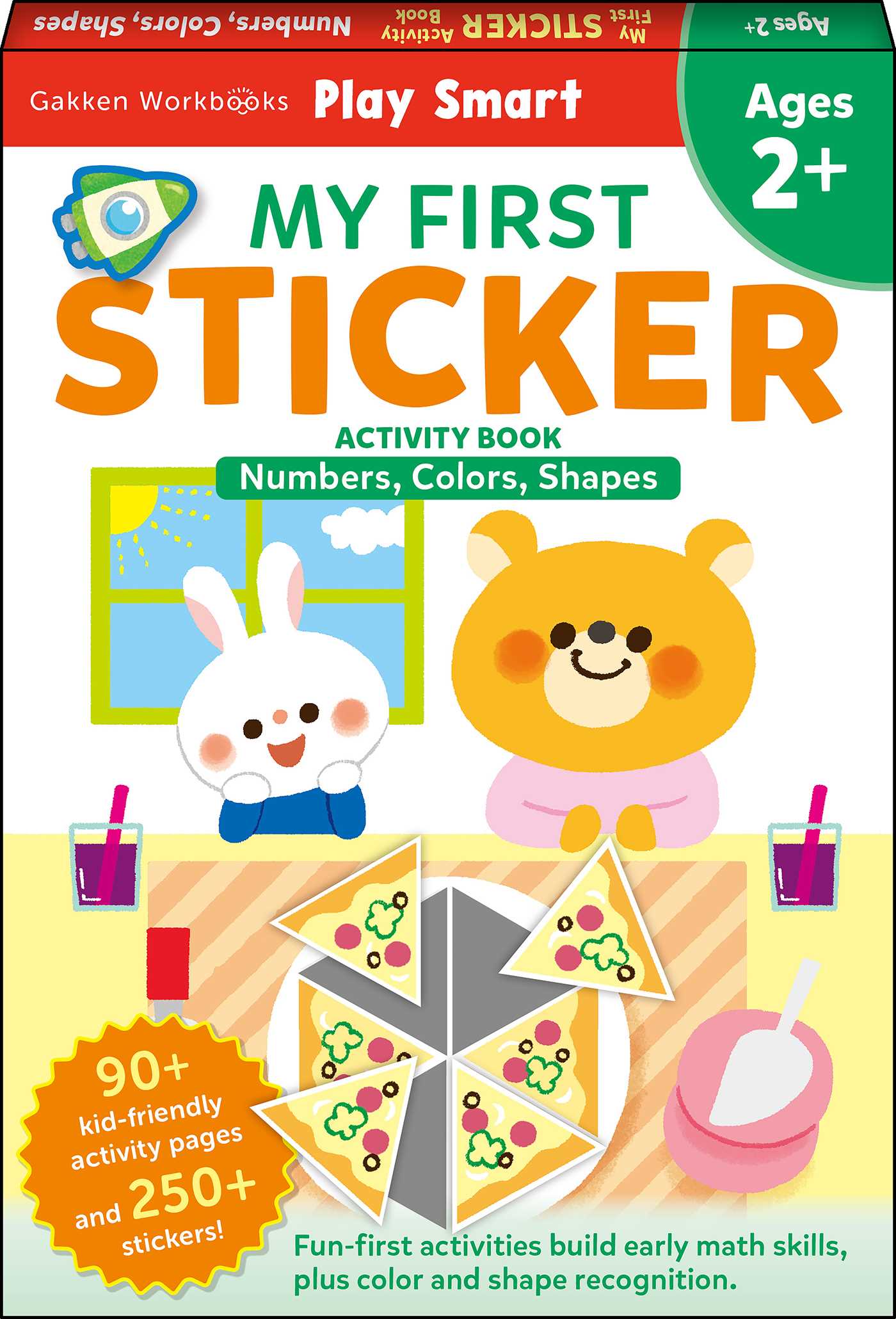 Play Smart MY FIRST STICKER Numbers, Colors, Shapes by Gakken early childhood experts