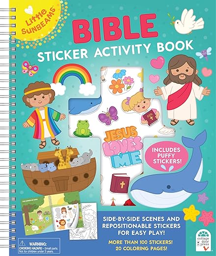 Bible Coloring Book With Stickers by Cottage Door Press